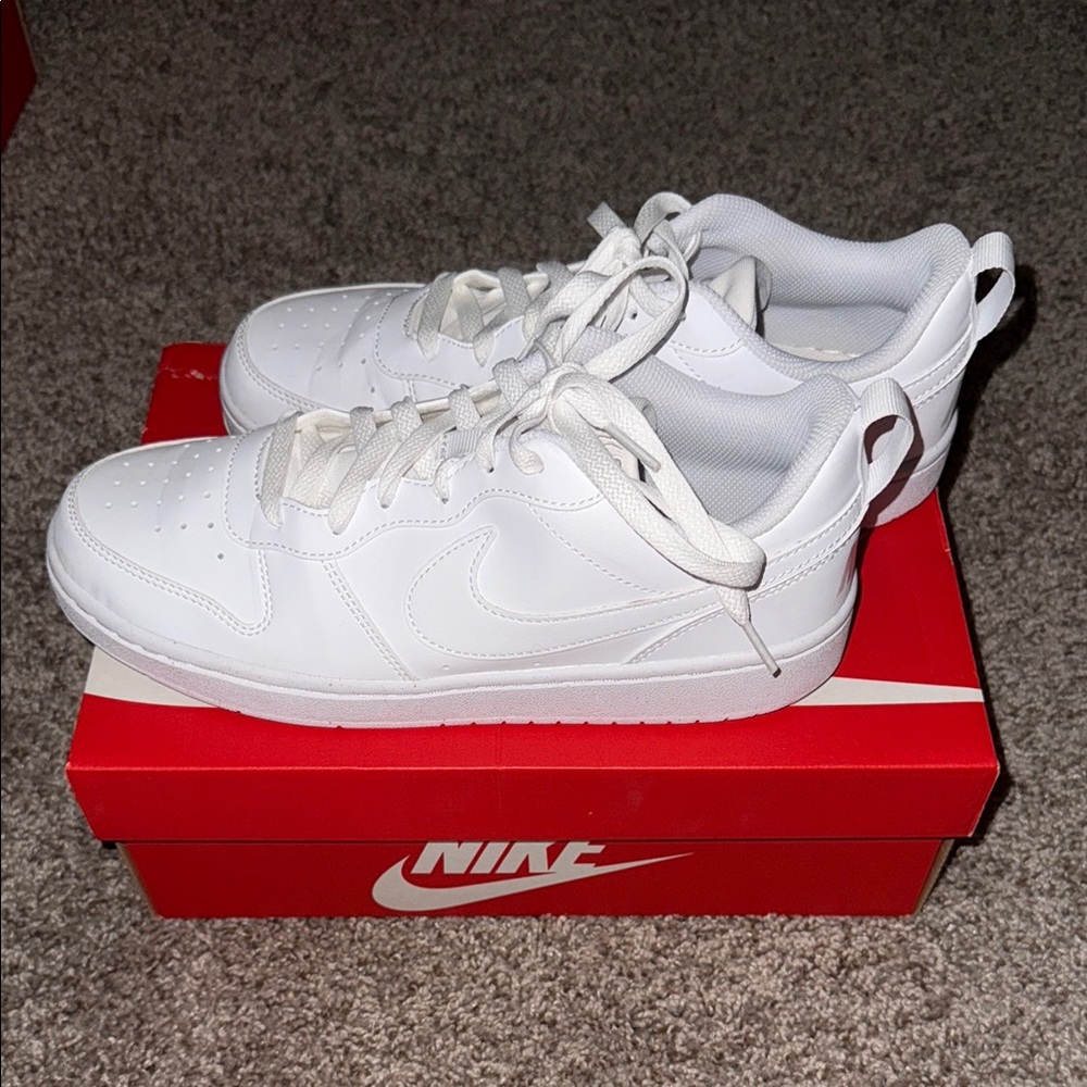 Nike All-White Athletic Shoes